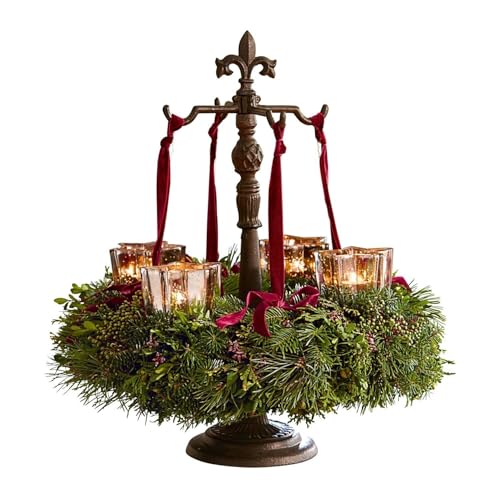 Loberon Kranzständer Antwan, Adventskranzständer, Antik-Finish,...