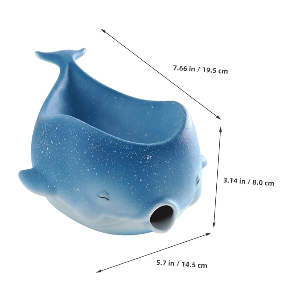 WOONEKY Portasapone in Ceramica con Scarico Vassoio Porta Sapone Drenante per Bagno e Cucina Supporto Multiuso per Sapone e Accessori Design Carino e Facile da Pulire