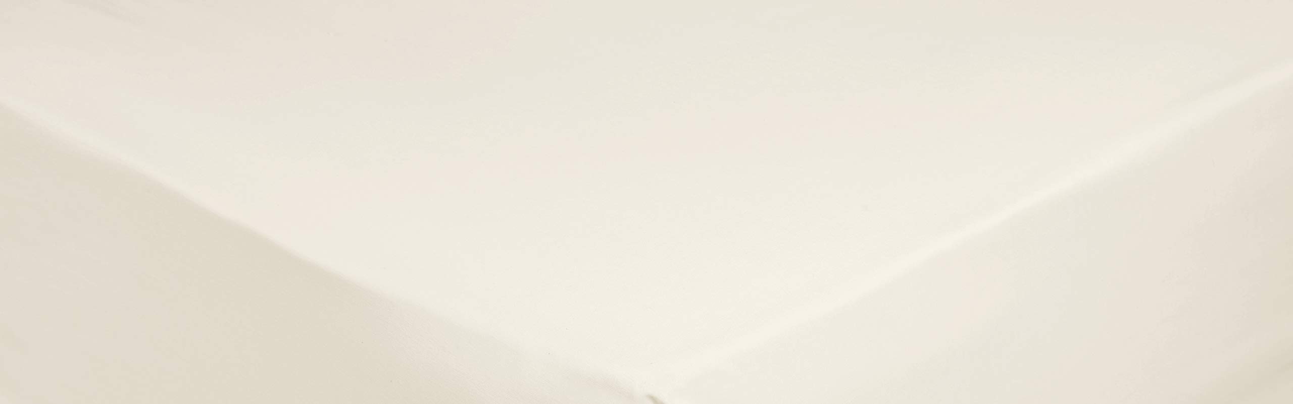 Hamilton Mcbride Ivory 68 Pick Polycotton New King Size Flat Sheet (Pillowcases Sold Separately)