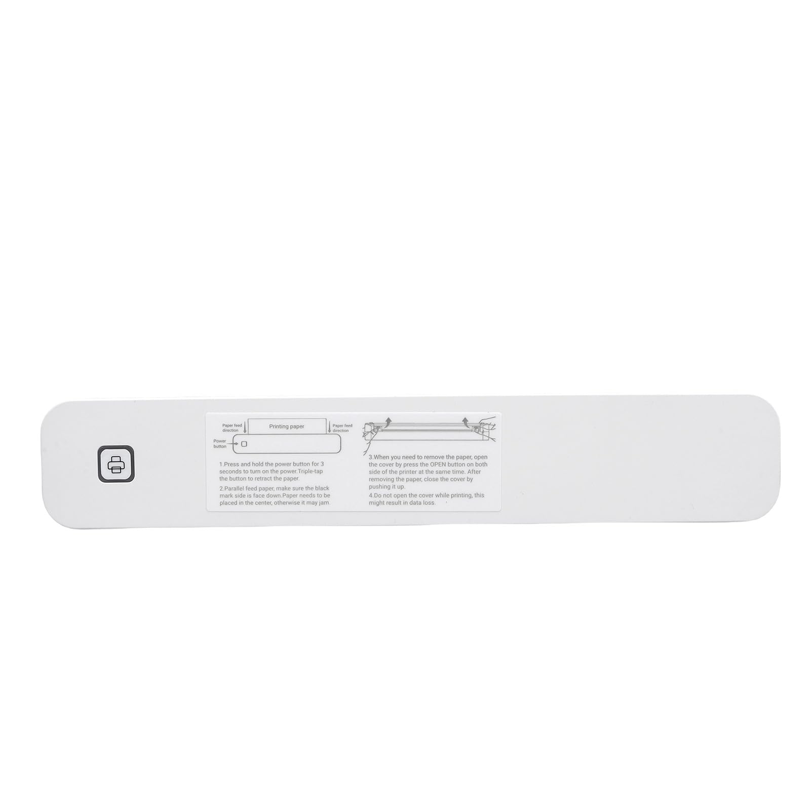 Stampante Portatile, Termica Wireless Senza Inchiostro, Supporta 8,5 X 11 Pollici/A4/A5, Batteria Integrata con Spegnimento Automatico, Compatibile con iOS//Laptop