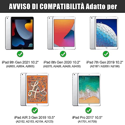 YUEJIDZ Custodia con Tastiera per iPad 10.2