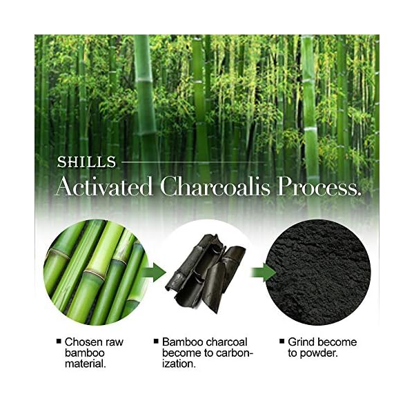SHILLS-Charcoal-Mask-for-Men-Purifying-Peel-Off-Mask-Black-Mask-Peel-Off-Black-Mask-Deep-Clean-Pore-Blackhead-Remover-1-Bottle-169-fl-oz-and-a-Brush-Set SHILLS Charcoal Mask for Men, Purifying Peel Off Mask, Face Mask Peel Off, Face Mask Deep Clean Pore, Blackhead Remover, 1 Bottle (1.69 fl. oz) and a Brush Set