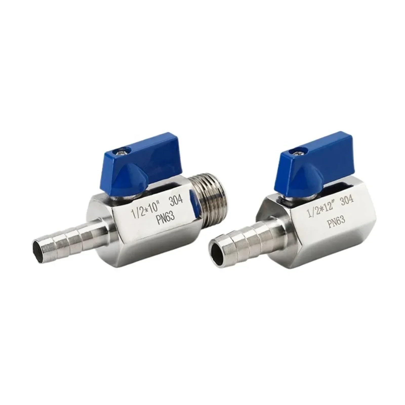 Mini válvula esfera 3/4 BSPT macho acero inoxidable 304 para manguera de 19mm