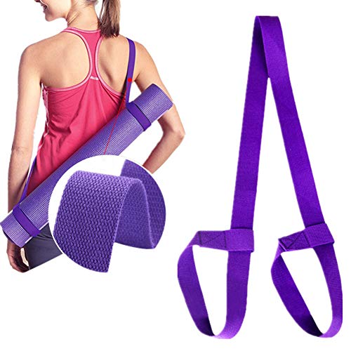 Racev Yoga Straps And Belts Yoga Bands Fitness Exercise Yoga Belt Buckle Yoga Strap Yoga Straps For Stretching Yoga Strap Cotton Belt purple,freesize