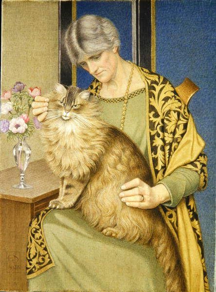 Pintura en lienzo vintage de 60x90cm con obra de Edward Southall para decoración de casa
