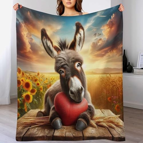Couverture âne en flannel impression numérique canapé 150x200cm - 2