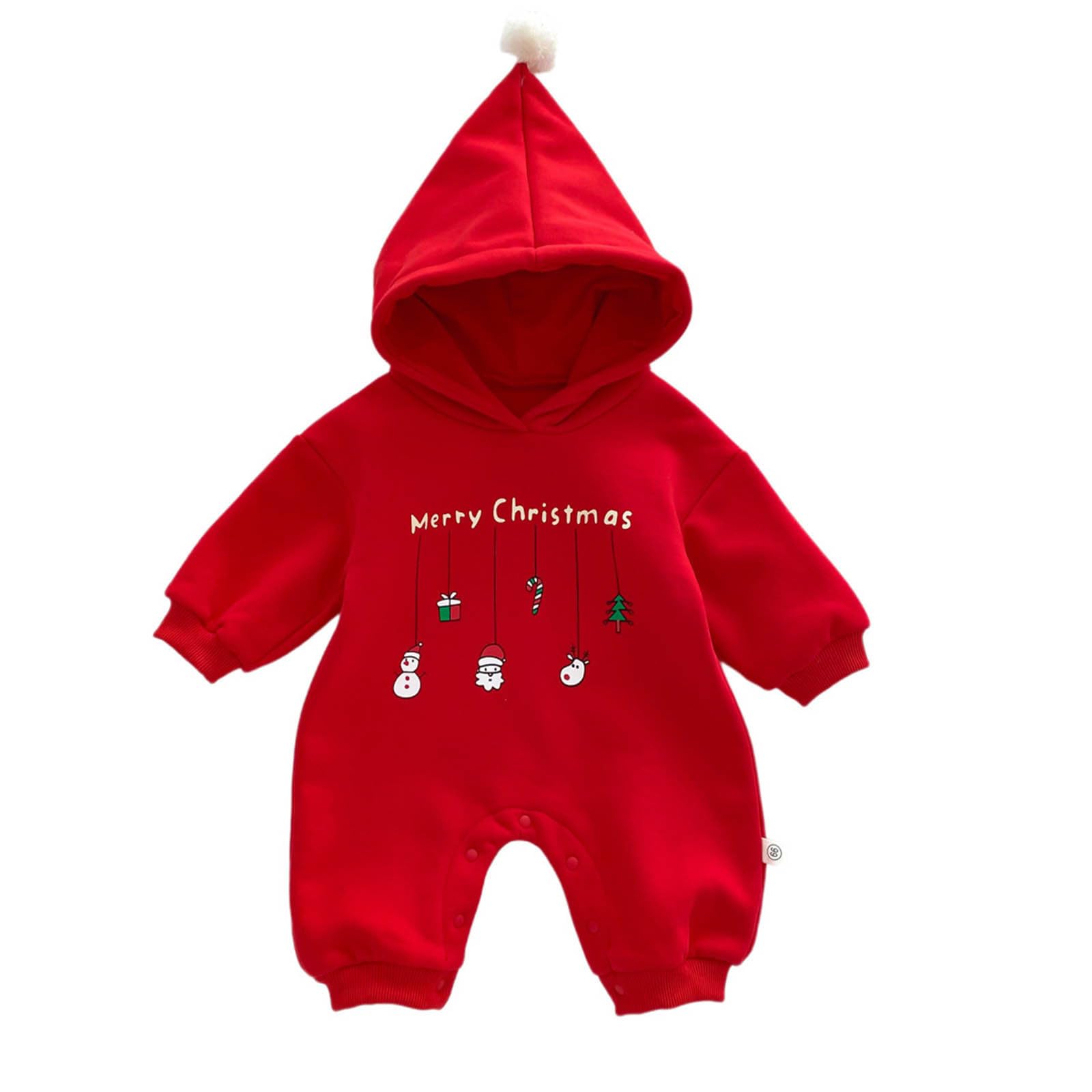 Tenue Bebe Noel Chapeau Noel Bebe 4 Pièces Chaud Tenues Deguisement Citrouille Combinaison Bebe Costume Enfant Deguisement Un Bebe pour Noel Père Noël Bonhommes de Neige