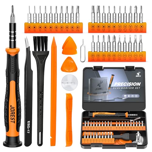 JOREST 精密ドライバーセット,40個DIY工具, 三角/Y型 CRVドライバー Y000/Y00/Y1, Torx T1 T2 T3 T4 T5, T6 T7 T8 T9 T10 T15, 星型P2/P5, phillips PH00, -1.0/2.0,とるくすドライバーセットはに適しています PS4 、Xbox、Switch、Macbook、眼鏡、パソコン メガネ、工具キット家庭用（Amazon）