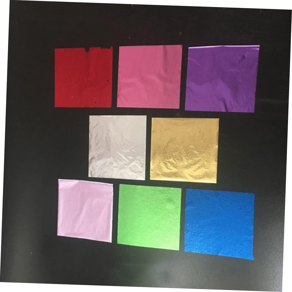 JEWEDECO 150pcs Gold Foil Sheets for Crafts Gilding Foil Paper Imitation Leaf Sheets Shiny Craft Decoration for Wall Furniture