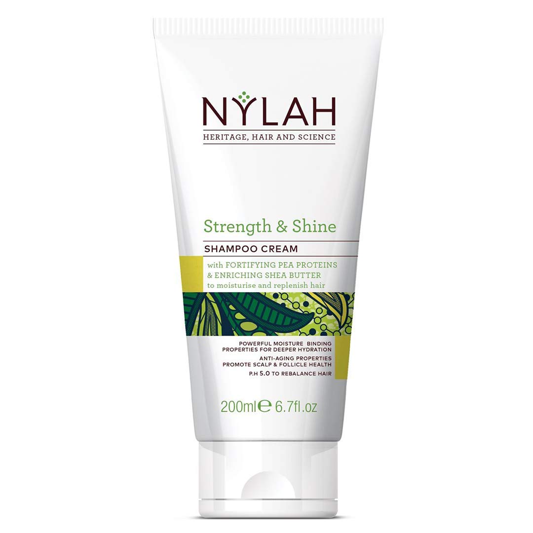 Nylah Strengh and Shine, Sulphate free Shampoo Cream for Natural hair, Paraben free , Silicon free and None toxic and Curly Girl Friendly