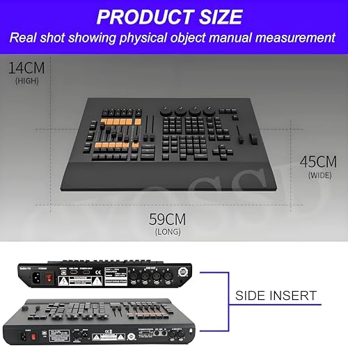 DMX Controller 2040 Canali DMX512 Console Luce per Party DJ Disco Lampada da Palcoscenico con 2 porte di uscita DMX per operazioni di luce a testa mobile