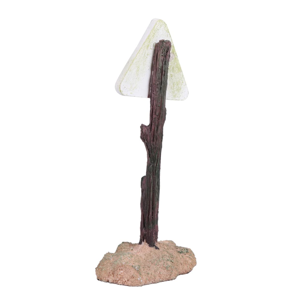 Kisangel 3piezas Adorno De Resina para Acuarios Señal De Advertencia De Decoración Divertida para Peceras Accesorio Creativo De Paisajismo Acuático para Acuarios De Agua Dulce y Salada