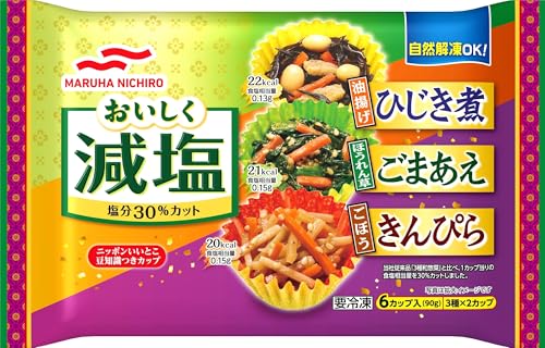 ｢冷凍｣ マルハニチロ おいしく減塩ひじき煮ごまあえきんぴら 6個入 ×5個のサムネイル