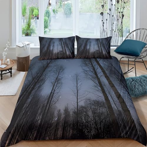 GPLZQXKJNH Juego de funda de edredón de microfibra con estampado 3D y 2 fundas de almohada, transpirable, decoración de dormitorio, para todas las estaciones, individual (135 x 200 cm)
