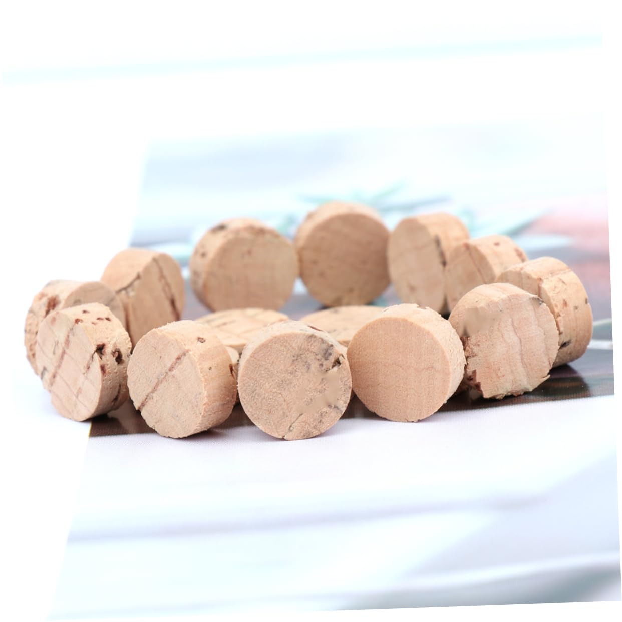 BESPORTBLE 20pcs Saxophone Cork Mats for Brass Instruments Light Spit Value Cork Pads Durable and Odorless for Oboe and Clarinet Repair Accessories