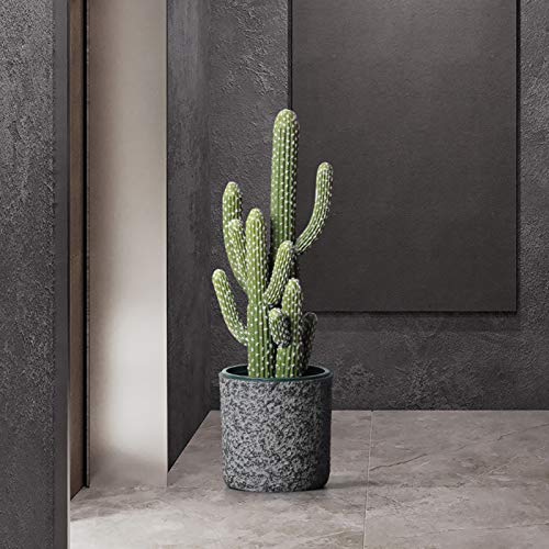 Realistic Artificial Cactus Succulent Plants Decor Tall Fake Cactus Plants For Home Or Office Home Office Bar Table Top Decoration Wedding Measurements 75/90Cm, With Flower Pot #TOP3
