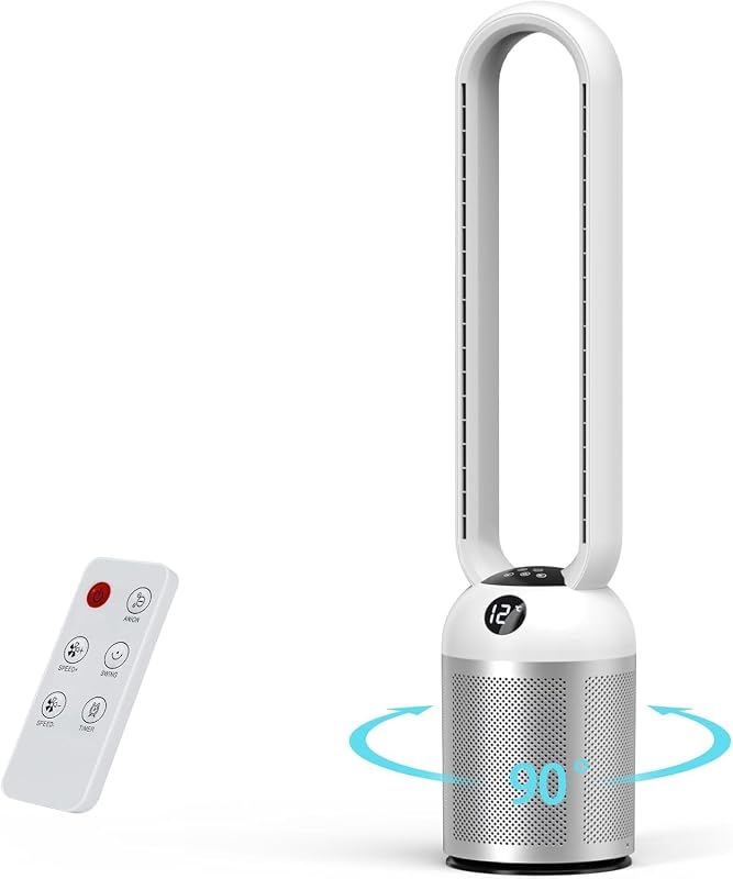 YAZEKY Ventilateur colonne sans pale 101 cm 24 vitesses