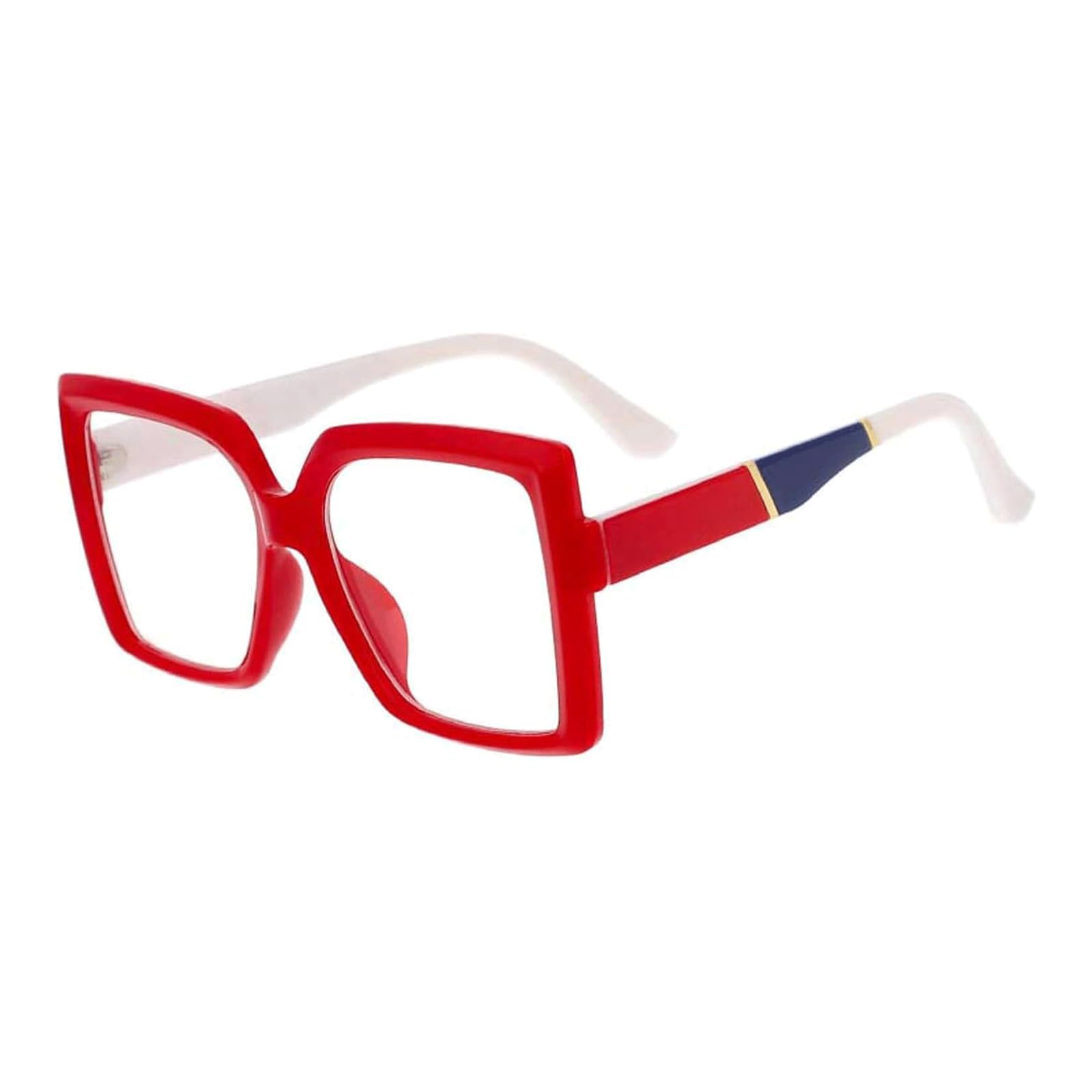 Fajne oprawki okularów, kwadratowe oprawki okularów 142 x 138 mm, bardzo duże oprawki okularów, przyjazne dla środowiska okulary Abs