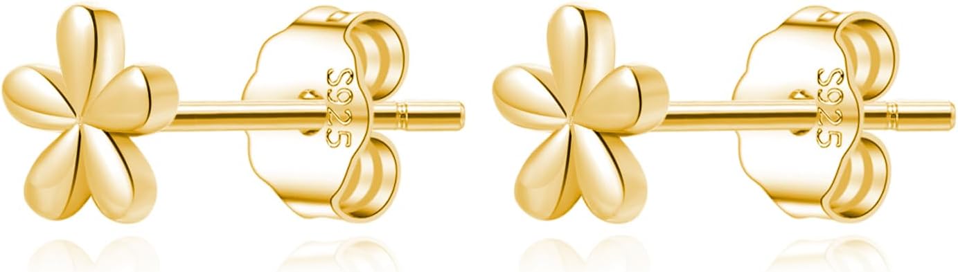Reffeer 925 Sterling Silver Daisy Stud Earrings