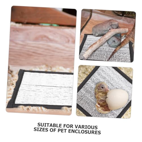 Alfombra térmica reflectante para reptiles 16x16 cm miniatura 3