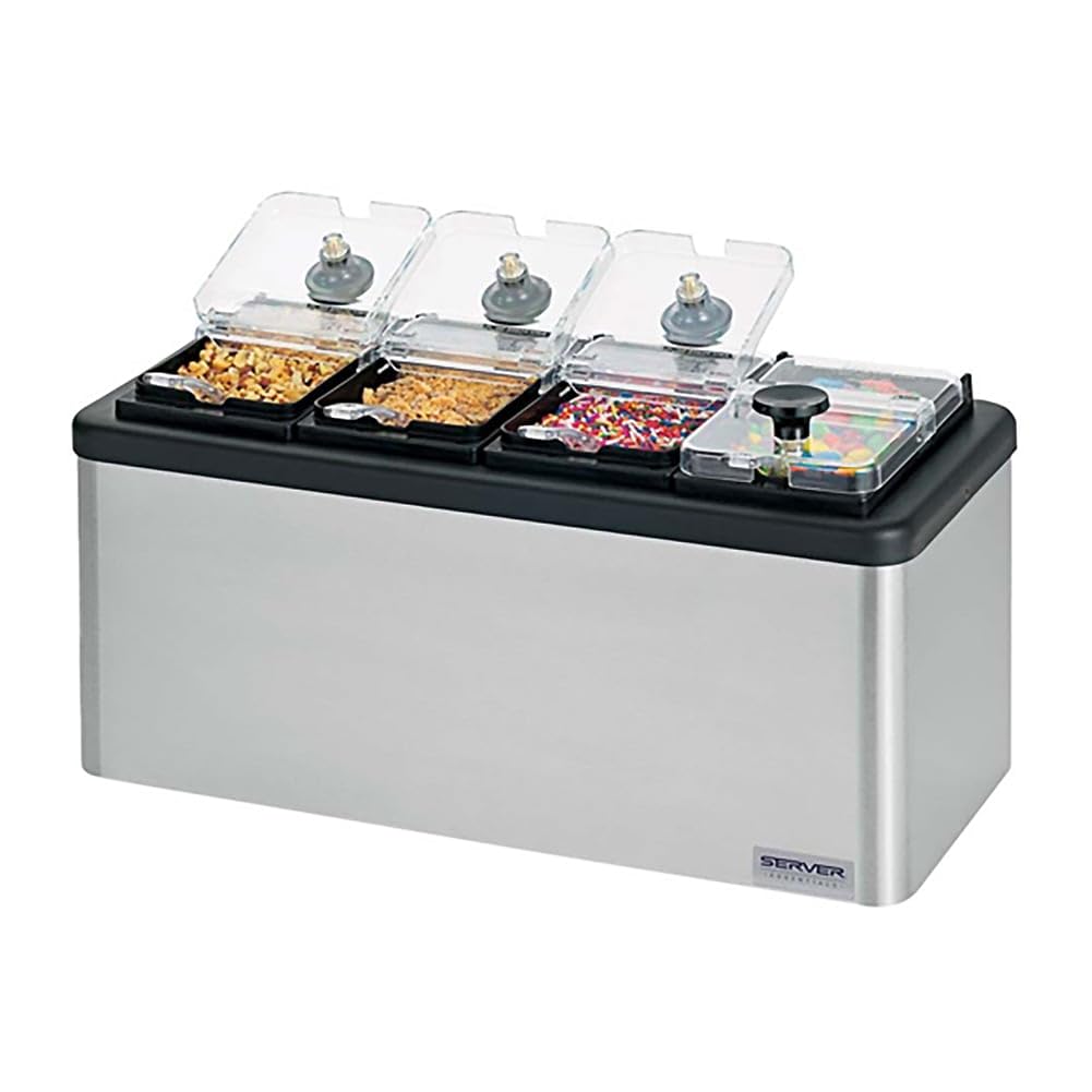 Server Insulated Bar w/4 1/9-Size Jars, Lids & Ladles, mb-4 87480