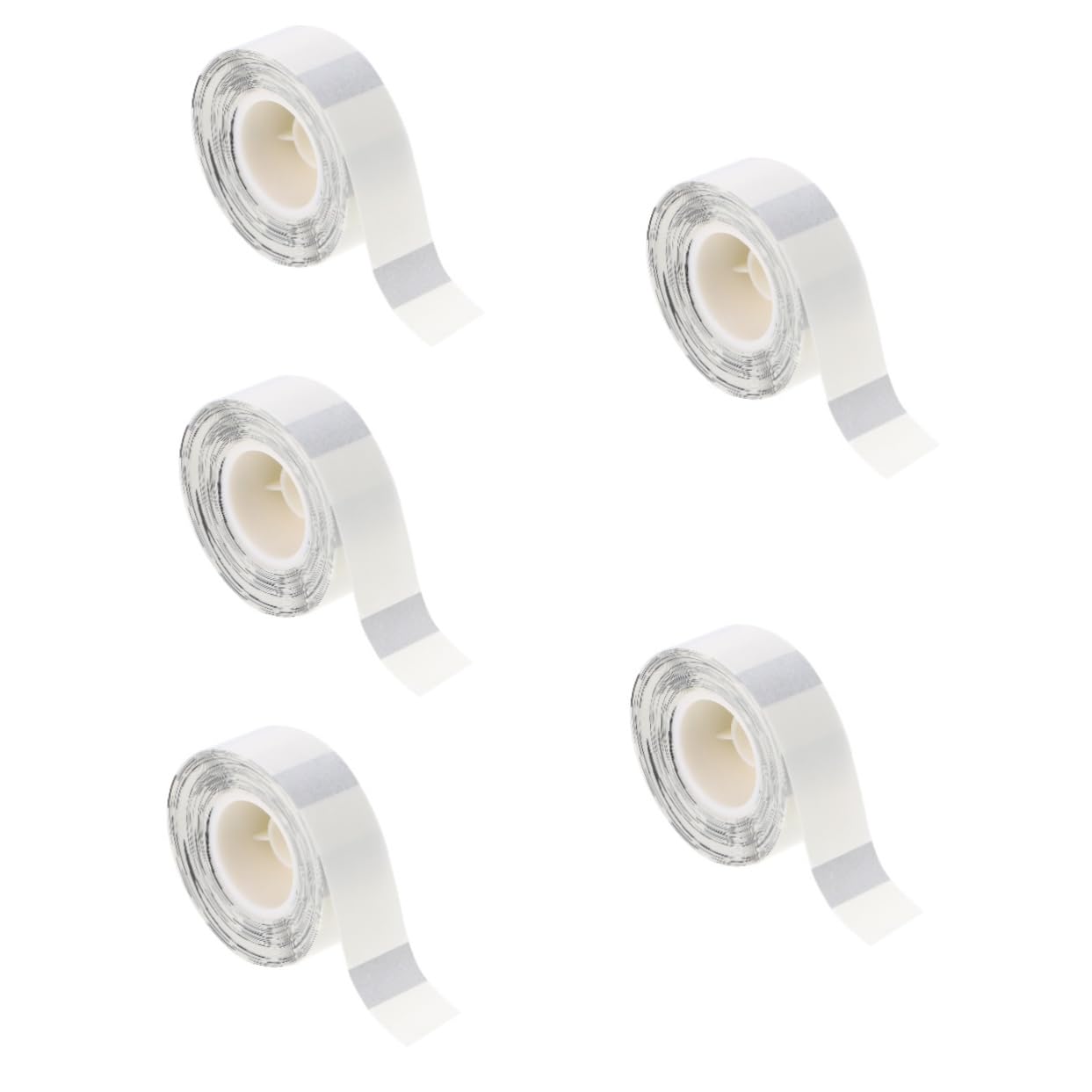 ABOOFAN 5rollos Etiquetas Transparentes Autoadhesivas Tape Para Etiquetado y Manualidades Resistente Al Agua Adhesión Para Productos y