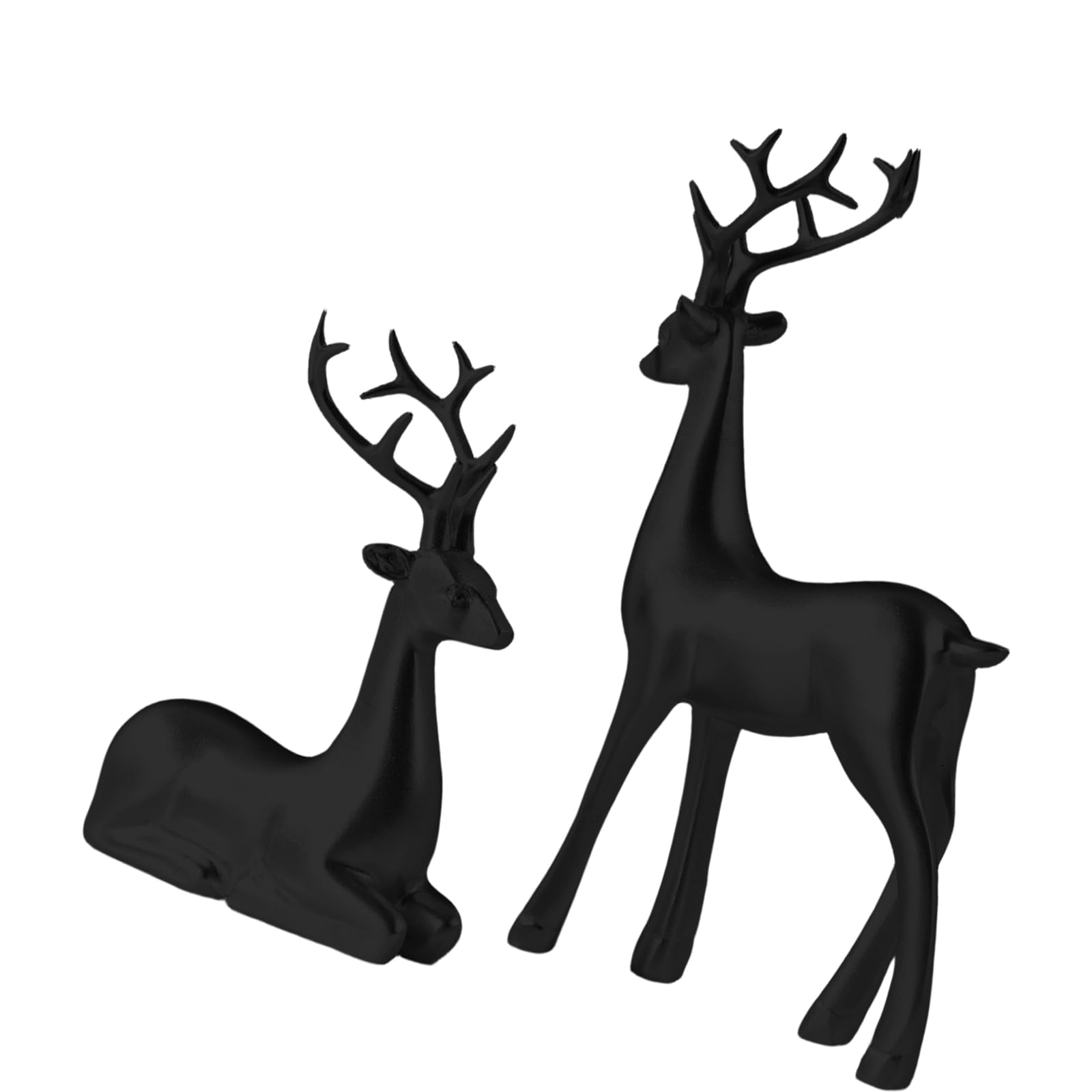 our fave Handcrafted Resin Reindeer Christmas Decoration Festival Tabletop Accent Colorful Statue for Home Colorful Statue