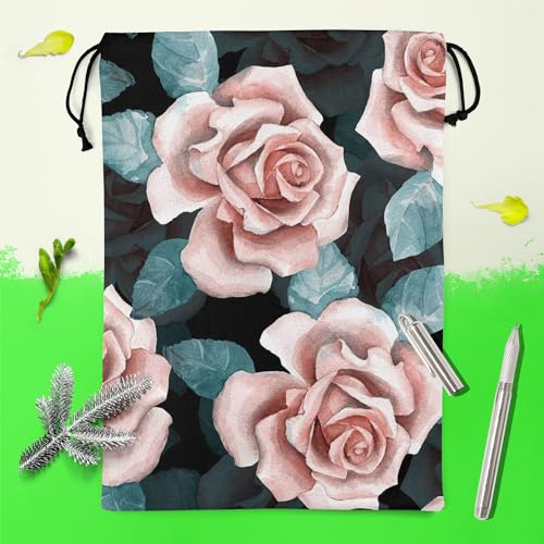 Image of ArtzFolio Beautiful Buds | Reusable Sack Bag | Bag for Gym, Storage, Vegetable & Travel