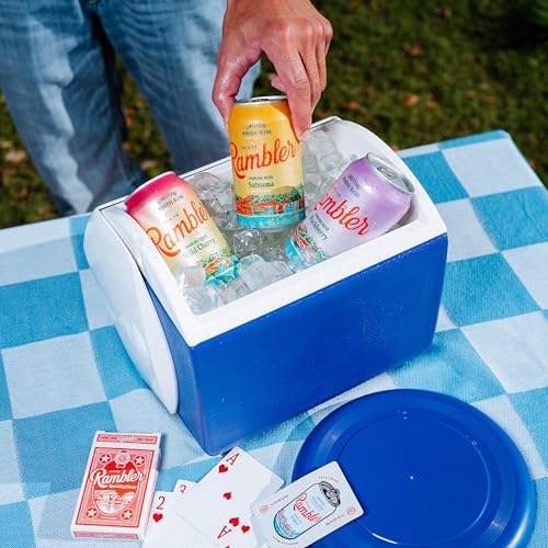 Image of AUTX RAMBLER Sparkling Water, Texas Limestone Mineral Blend, Satsuma Flavor, 12-Ounce Cans, 12-Pack