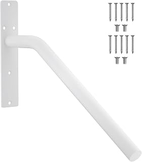 Wandmontiertes Treppengeländer, Haltegriff aus legiertem Stahl für Außentreppen, Stützgeländer für Treppen mit 1-3 Stufen, ideal für Veranda, Garage, Garten (Weiß)
