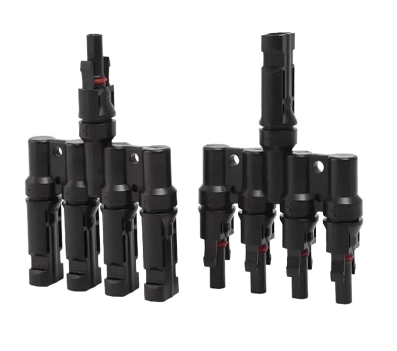 TY Branch Photovoltaik-Stecker 1000 V 30 A PV 2/3/4/5/6 auf 1 Zweig Photovoltaik-Stecker weiblich für PV MC-Kabel, 1 Paar (Y5)