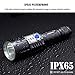 Aidisun High Lumen Tactical Flashlight Rechargeable 6000k XM-L2 Powerful Torch Light with USB Output That Charging for Mobile Devices Best for Camping Hiking Cycling (18650 Battery Included)
