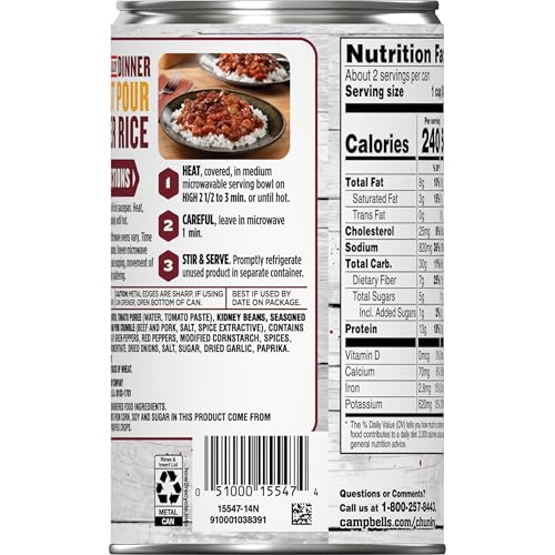 Image of Campbell's Chunky Chili with Beans, 19 Ounce Can (Pack of 12)