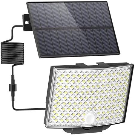 Lampione Solare Led Esterno Faretto LED Solare Esterno Licwshi - Sensore Movimento 120°, 4 Modalità, IP65 Impermeabile Per Giardino E Garage Faretto Solare Esterno - Foto 14