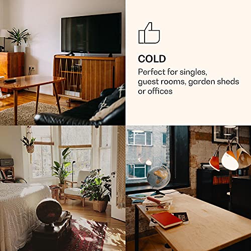 Klarstein CoolArt Koel-Vriescombinatie - Koelkast met 2 Koelniveaus, Frontdesign, Thermostaat met 5 standen, 0 tot 10 °C, Inhoud: 45 Liter, Motief: Pastel - Afbeelding 5