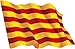 Artimagen Pegatina Bandera Ondeante Cataluña 80x60 mm.