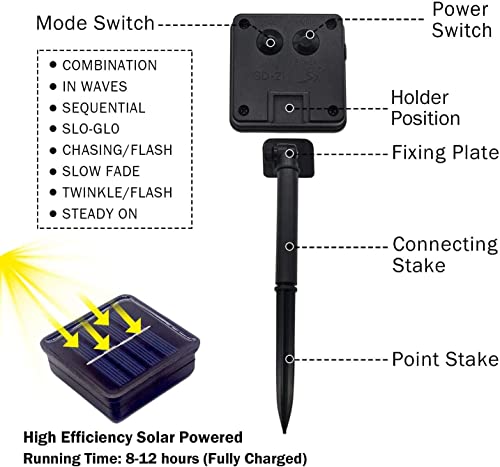 Solarmks Solar String Lights,200 Led Solar Lights Outdoor 8 Modes Blue Christmas Lights Waterproof Solar Fairy Lights For Pool Garden Patio Wedding Party Christmas Holiday Outdoor Decorative #TOP2