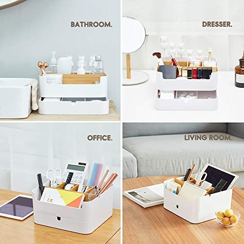Office Storage Box Organizer Desktop Supplies Organizer (Makeup)