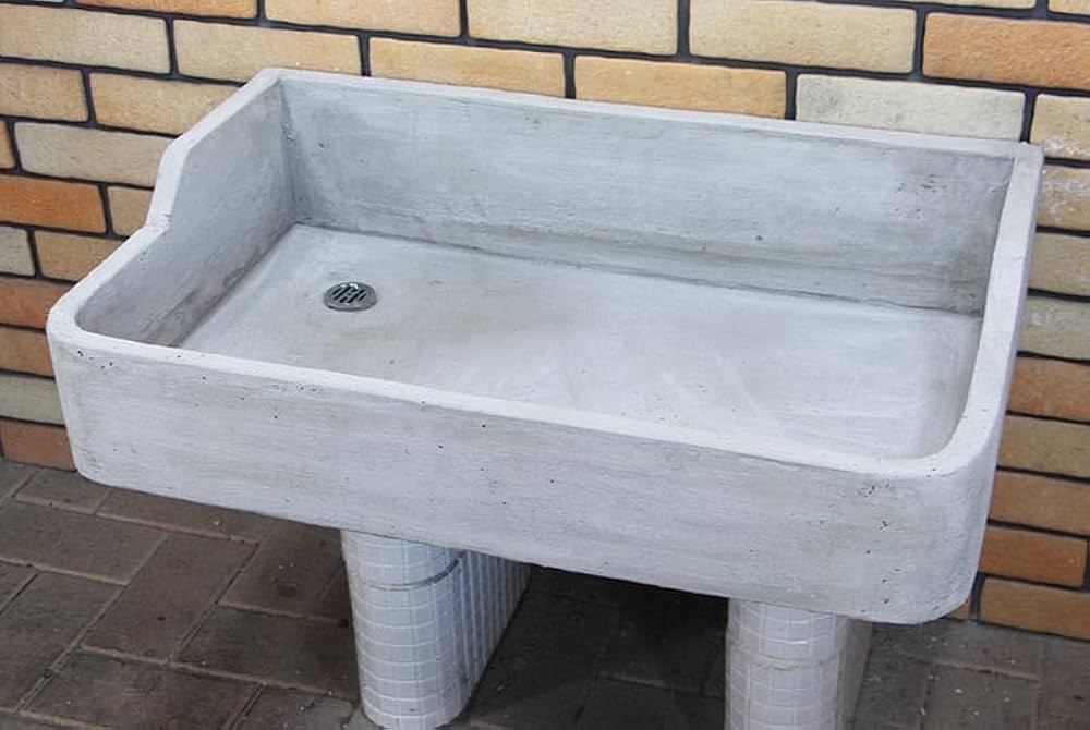 手造り流し台　シンク　モルタル下地 手造り流し台 タイル シンク モルタル下地