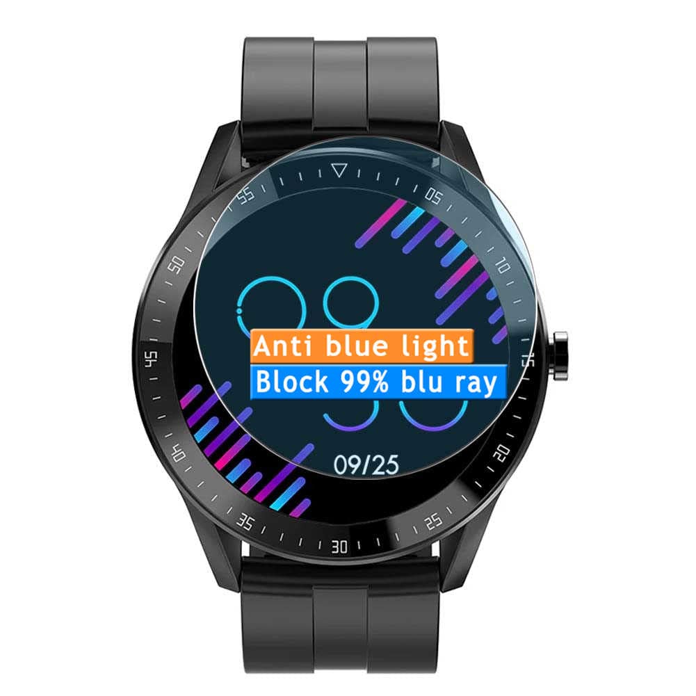 3-Pack Anti Blue Light Screen Protector, compatible with LEMFO KACIG F15 K15 Smartwatch smart watch TPU Film Protectors Sticker [ Not Tempered Glass ]