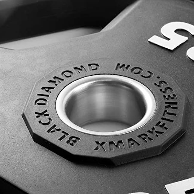 XMARK BLACK DIAMOND Olympic Weight Plates, Barbell Weights