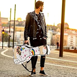 Étui pour guitare classique et acoustique avec motif carlin, licorne, arc-en-ciel, avec aile volante, taille complète… - Les Beatles, Paul McCartney, John Lennon, RIngo Starr, George Harrison Étui pour guitare classique et acoustique avec motif carlin, licorne, arc-en-ciel, avec aile volante, taille complète… – Image 6