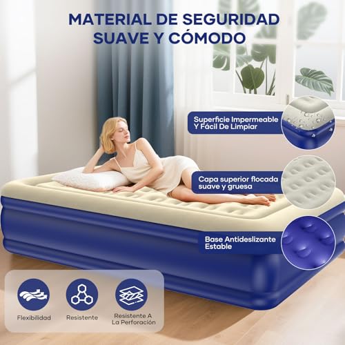 La mejor selección de Colchon Inflable Matrimonial Coppel disponible en línea para comprar. 6 Colchon Inflable Matrimonial Coppel marca HEEDU (3)