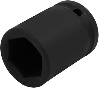 Aexit 3/4-inch Square Hand Operated Tools Drive CR-MO 26mm 6 Point Hex Impact Socket Black Model:12as470qo180