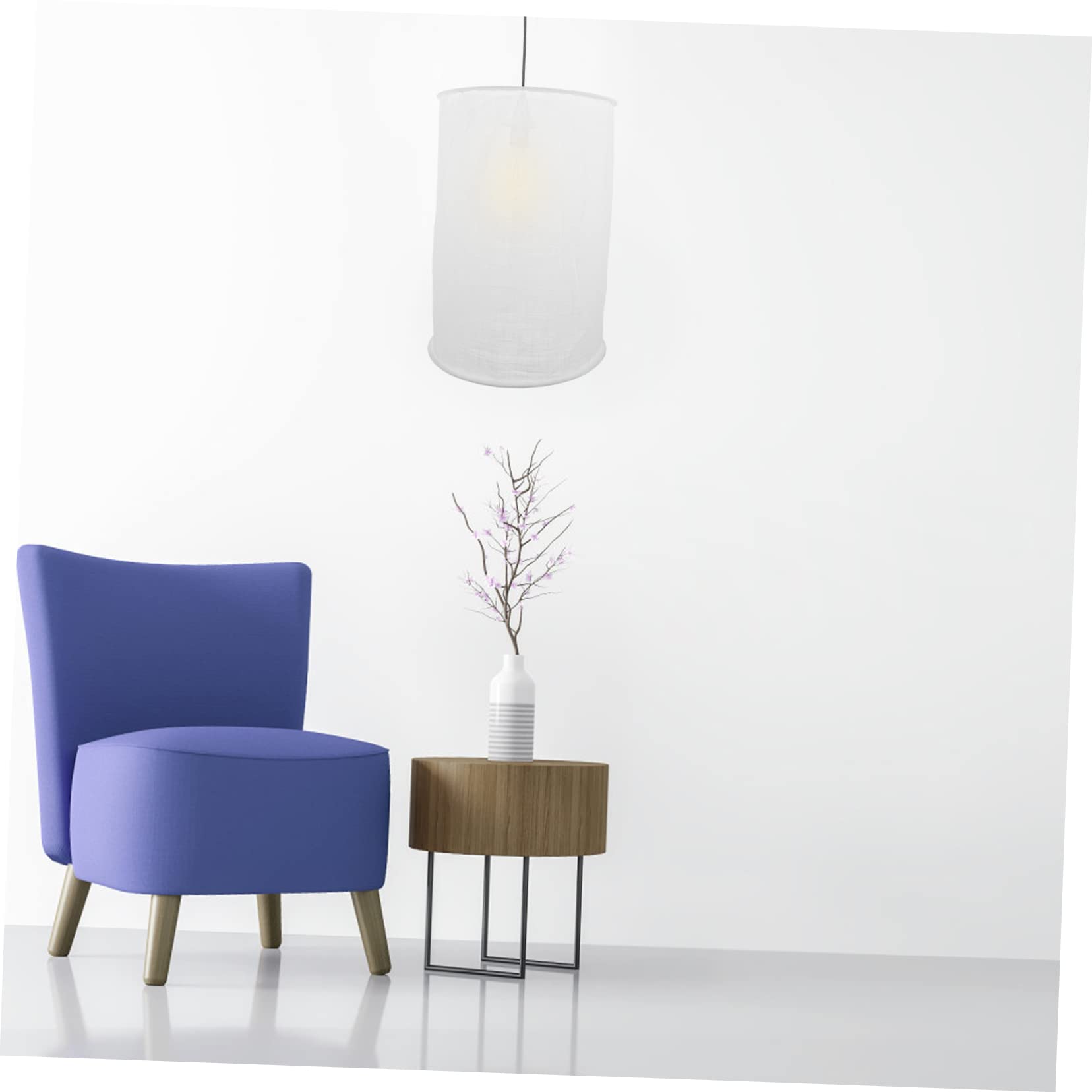 NULYLU Cloth Lampshade Simple Hanging Lamp Shade Ceiling Light Shade for Modern Chandelier