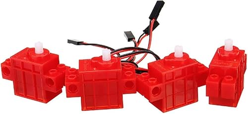 Miniatura 2 de seeed studio 4 unids 360  color rojo geek-motor con alambre para LegoMicrobitArduiRaspberry Pi Smart Robot Car