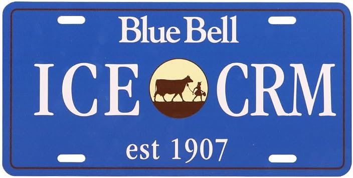 Blue Bell License Plate