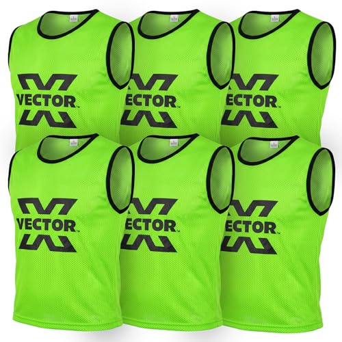 Image of Vector X 100% Polyester Mesh High sweat absorbent Training Bibs | Ideal for Foot ball Soccer Basketball Volleyball, Track and Field Play | Lightweight Scrimmage Vests Pennies