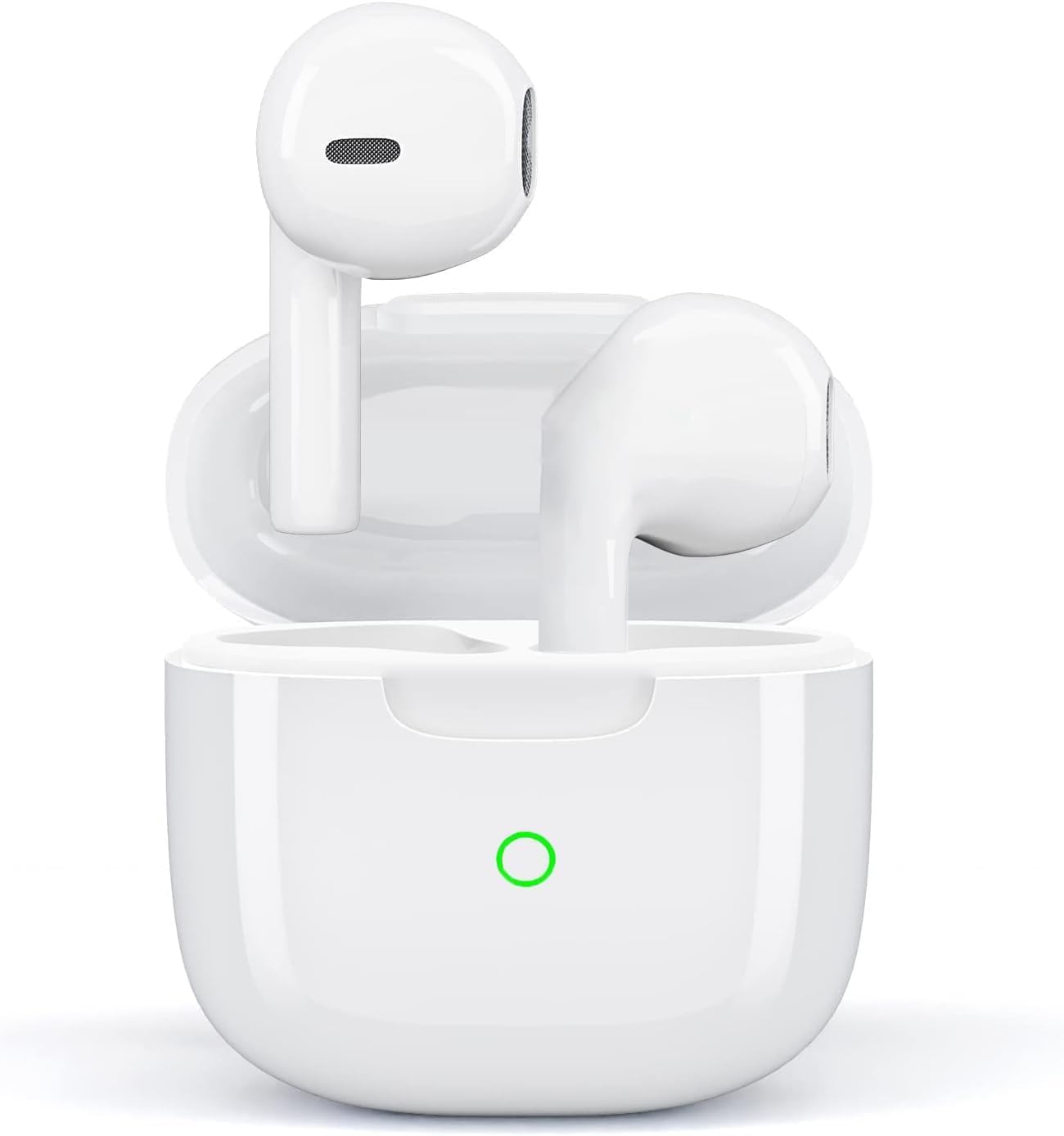 Auriculares Inalámbricos,In Ear Auriculares Bluetooth 5.4 con Cancelacion Ruido HD Mic, 48H HiFi Estéreo Cascos, Control Táctil, IPX8 Impermeable Deportes Audifonos Inalambricos para iPhone Androide