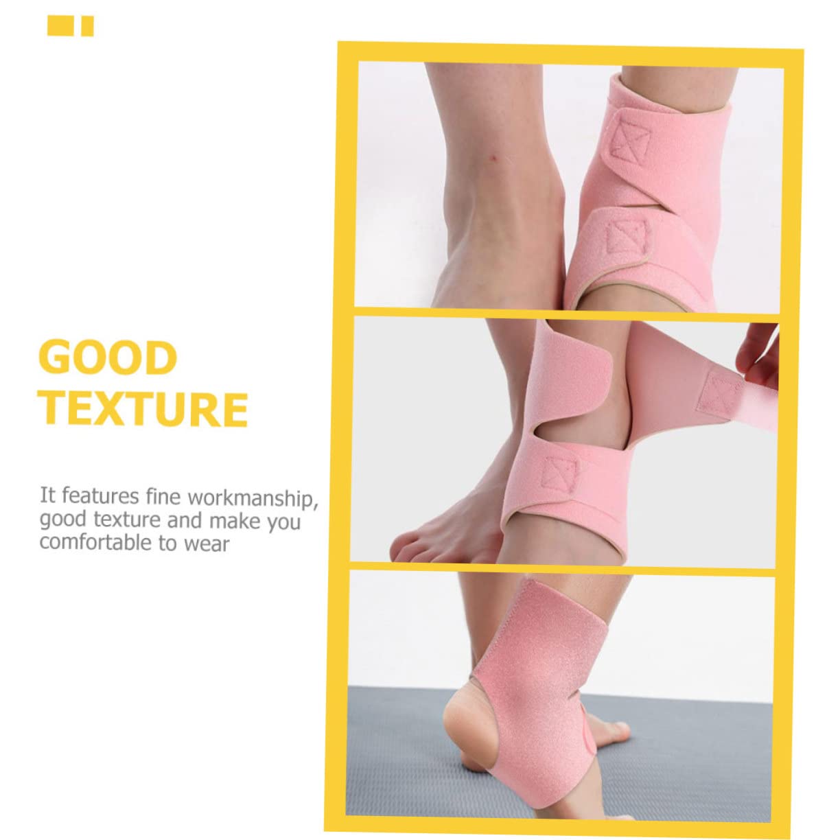 NOLITOY 2pcs Ankle Compression Sleeve Adjustable Breathable Ankle Support for Sports Running and Outdoor Activities Skin-friendly Lightweight and Design